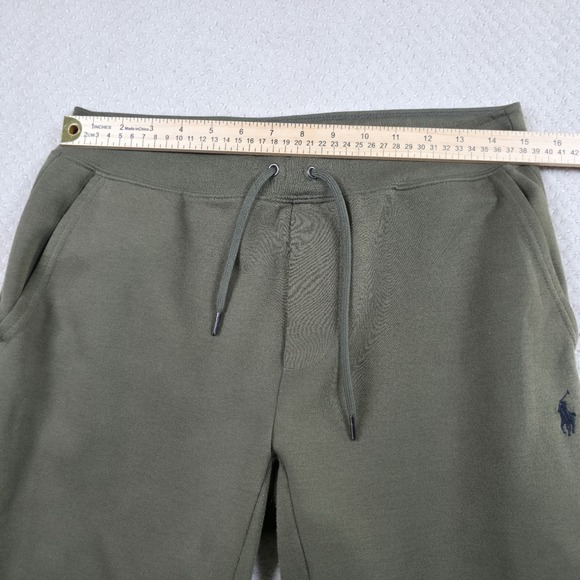 Polo Ralph Lauren Double Knit Tech Fleece Sweat Pants Jogger Sz Small Green Mens - Picture 9 of 13